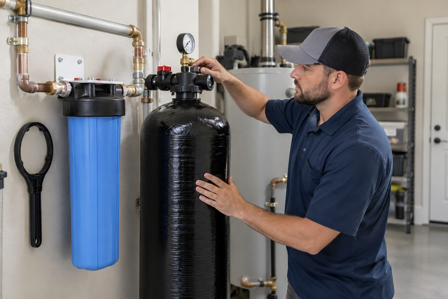 Water Filter Replacement equipment and professional installation in a McKinney home